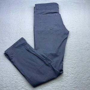 BUGATCHI Men's Jeans Gray Size 36 Modern Fit Casual Cotton blend Pants